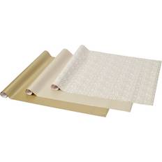 Guld Presentpapper IKEA Gift Wrapping Papers Vinterfint Mixed Patterns 3x0.7 m/2.10 m² Gold