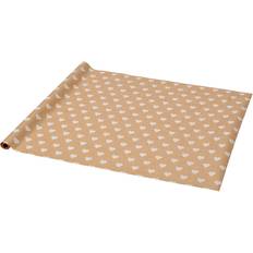 Brown Gift Wrapping Papers IKEA Gift Wrapping Papers Vinterfint Roll 3x0.7m Heart Pattern/Brown