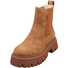 Buffalo Chelsea Boots Buffalo Aspen Warm Vegan Chelsea Boots Damen Cognac