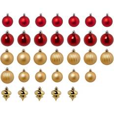 IKEA Vinterfint Ball Red/Gold Christmas Tree Ornament 32pcs