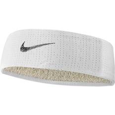 Running - White Headbands Nike Fury Terry Headband - White/Black