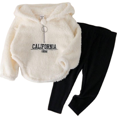 Shein Baby Girls Cute Thermal Lined Hooded Sweatshirt - Autumn Winter