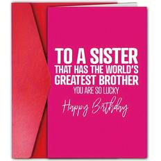 Funny Birthday Greeting Card For Sister