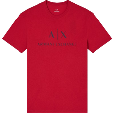 Armani Exchange Slim Fit Jersey T-shirt With Logo - Red