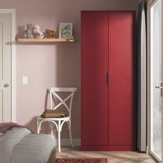 Red Clothing Storage Welcome Furniture Fuji 2 Door Dark Red Wardrobe