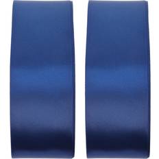 Xmas Holiday Festival Ribbon Roll Dark Blue 2pcs