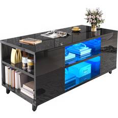 High Gloss with RGB LED Lights