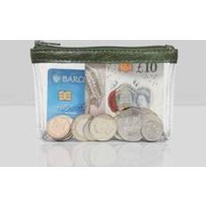 Green Coin Purses Assots London Diana Full Grain Leather Zip Top Coin Purse - Dark Green