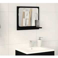 Bathroom Mirror Black Oak 40x10.5x37 cm