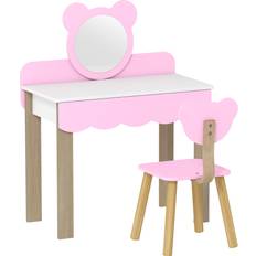 Bord Aiyaplay Sminkbord För Barn Med Pall Rosa
