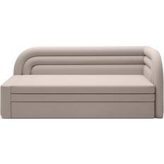 Hörnsoffor - Sammet ELTAP Fabillo 223x86x80 cm Beige Soffa