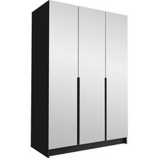 Metall - Svarta Garderober Mirjan24 Med Spegel Herrljunga 150 cm Garderob