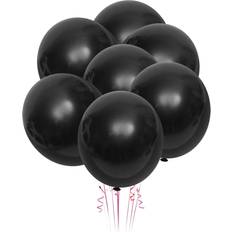 Balloons For Birthday Black Latex 100pcs 4.7x2.4in