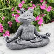 Beautiful Meditating Frog Garden Statue