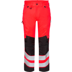 Engel 2544-314 Safety Work Trousers - Hi-vis Red/Black