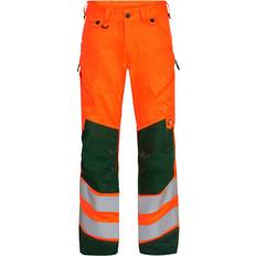 Engel 2544-314 Safety Work Trousers - Hi-vis Orange/Green
