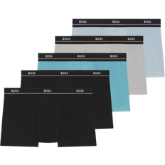 HUGO BOSS Essential Trunk 5-pack - Black/Grey/Blue