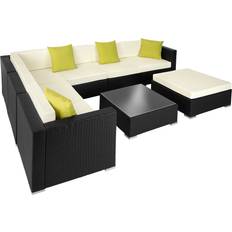 tectake Marbella - Black Outdoor Lounge Set