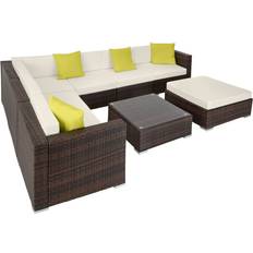 tectake Marbella - Brown Outdoor Lounge Set