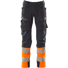 Mascot 19179-511 Accelerate Safe Trousers - Dark Navy/Orange