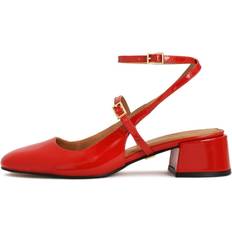 Ull Pumps Kazar Slingback Lackerade Röda Pumps