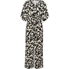 Natur Jumpsuits & Overaller Saint Tropez Byxdress Leopard Jumpsuit - Orchid Painted