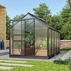 Drivhuse Vitavia Venus 6.2m² Black Aluminum Polycarbonate