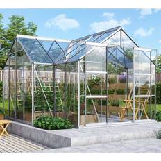 T-formad Orangeri Vitavia Sirius 13m² Silver Aluminum Glass