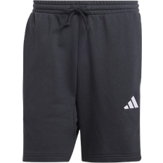 adidas Mens Essential 3-Stripes French Terry Shorts - Black/White