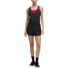 Lululemon Hotty Hot Lauf-Romper Spitzenbesatz - Black