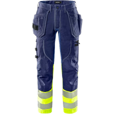Fristads 2608 FASG High VIS Craftsman Stretch Trousers - Yellow/Blue