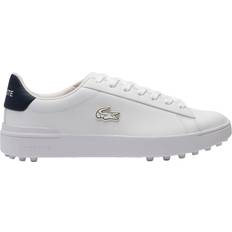 Herr - Läder Golfskor Lacoste Golfschuhe Herren Carnaby - Weiß/Navy