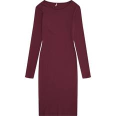 Piger - Polyamid Kjoler Kids Only Kogbelfast Life L S Midi Dress Jrs Noos 134-140