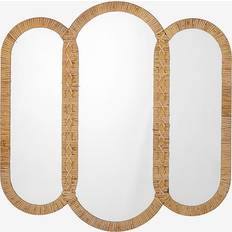 Rattan Spejle Bloomingville Creative Collection Cardiz B 80 x L 80 cm Rattan Vægspejl