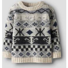 Blå Striktrøjer Børnetøj Name It Pullover NmmOddur Striktrøje - Bluse