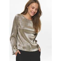 Nümph Overdele Nümph Nujiva Cropped Blouse Champagne T-Shirts - Brun