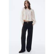 H&M Vid Manchesterbyxa - Mörkbrun