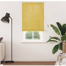 Gul Rullegardiner vidaXL Vindues Blinds Shades Gardiner Gul 80 x 220 cm Bambus