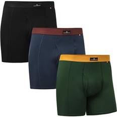 Hiking Men's Underwear Danish Endurance Klassische Boxershorts Mit Eingriff - Schwarz/Grün/Orange
