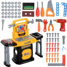 Toy Tools on sale Aiyaplay 102Pcs Play Tools Toy with Electric Drill, Storage, Yellow