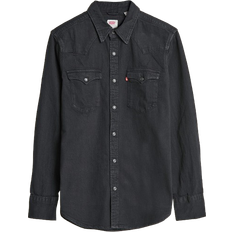 Solid Colours Shirts Levi's Barstow Western Standard Shirt - Marble Black