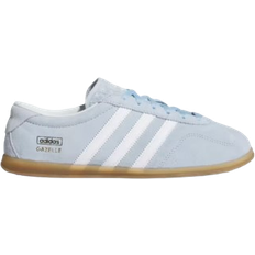 adidas Gazelle Lo Pro Sneakers Med Hvide Detaljer - Lyseblå/Guld/Hvid