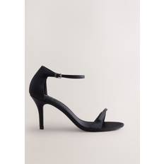 Sandaler med hæl NEXT Forever Comfort Mini Satin Bow Heeled Sandals - Black