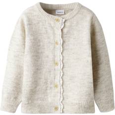 Hvid Overdele Børnetøj Name It Cardigan Melange 110 cm
