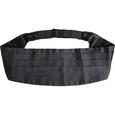 Men - Silk Belts Dolce & Gabbana Silk Belt Waist Cummerbund Adjustable Hook Clip Closure Blue