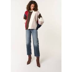Sequins Jumpers Blue Vanilla Women's Brown Stripe Sequin Detail Jumper