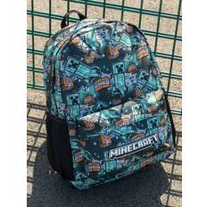 Gröna - Unisex Skolväskor Minecraft Multicoloured Logo Backpack Unisex Kids