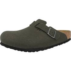 Wool Shoes Birkenstock Boston BS Clogs Regular Fit Thyme Wool - Vert