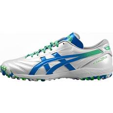 Asics Fotbollsskor Asics C3 FF Round Toe Lace-Up TF Rubber Studs - White Blue
