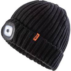 Unisex Adult Knitted LED Light Beanie - Black